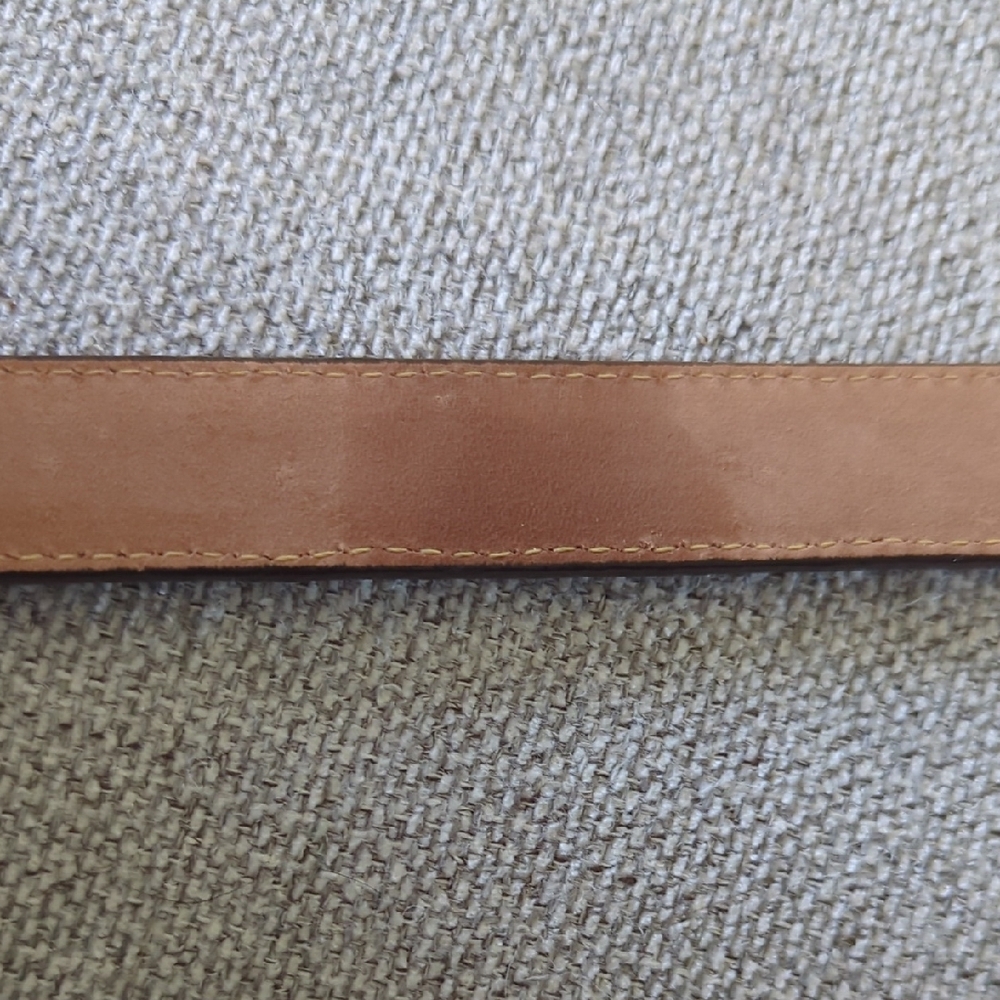 Brighton Leather Belt with Triple Heart Silver Buckle Med/Lrg - Picture 5 of 7